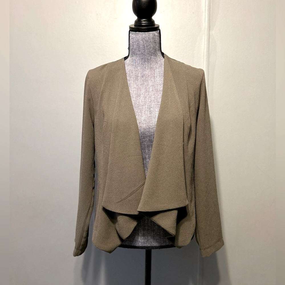 Montaeu Army Green Open Front Blazer Size L